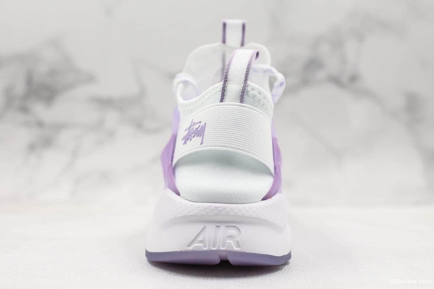 耐克Nike Air Huarache Run Premium 4代华莱士复古慢跑鞋公司级版本紫色网纱半透明新款配色 货号:875868-005