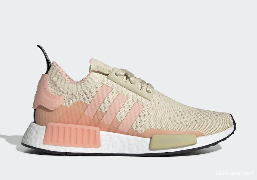 粉嫩又清新!这双adidas NMD R1女孩子一定要pick! 货号:EE6434