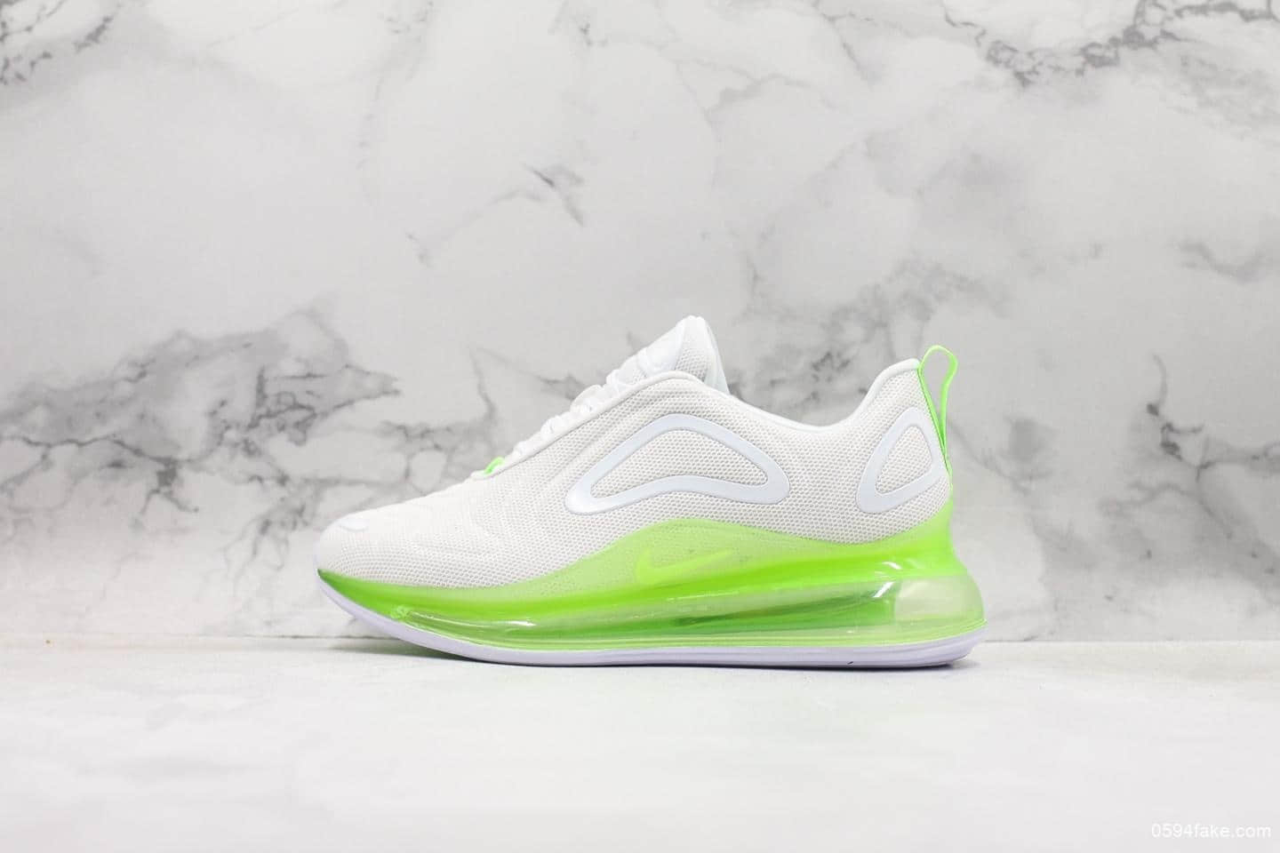 耐克Nike Air Max 720白荧光绿公司级版本独家首发官方全新释出全掌一体式设计真实气压客供原厂气垫大底 货号:AR9293-104