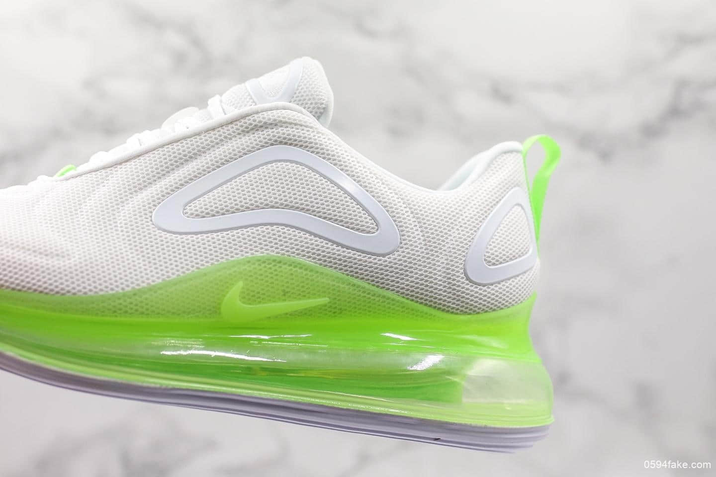 耐克Nike Air Max 720白荧光绿公司级版本独家首发官方全新释出全掌一体式设计真实气压客供原厂气垫大底 货号:AR9293-104