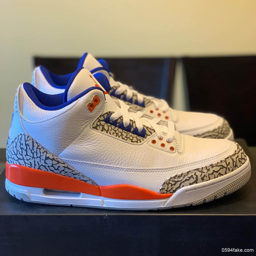 Air Jordan 3“Knicks Rivals”实物图曝光!鞋舌内部标签意义非凡! 货号:136064-148