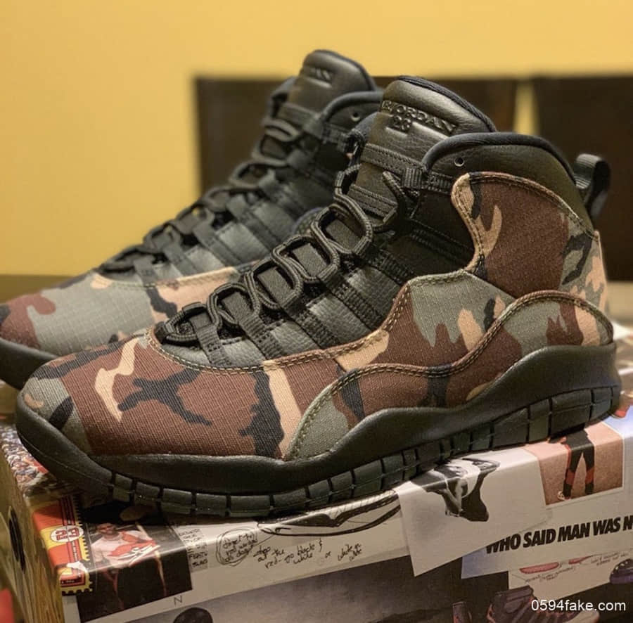 Air Jordan 10“Camo”更多细节图释出!真的绝了! 货号:310805-201