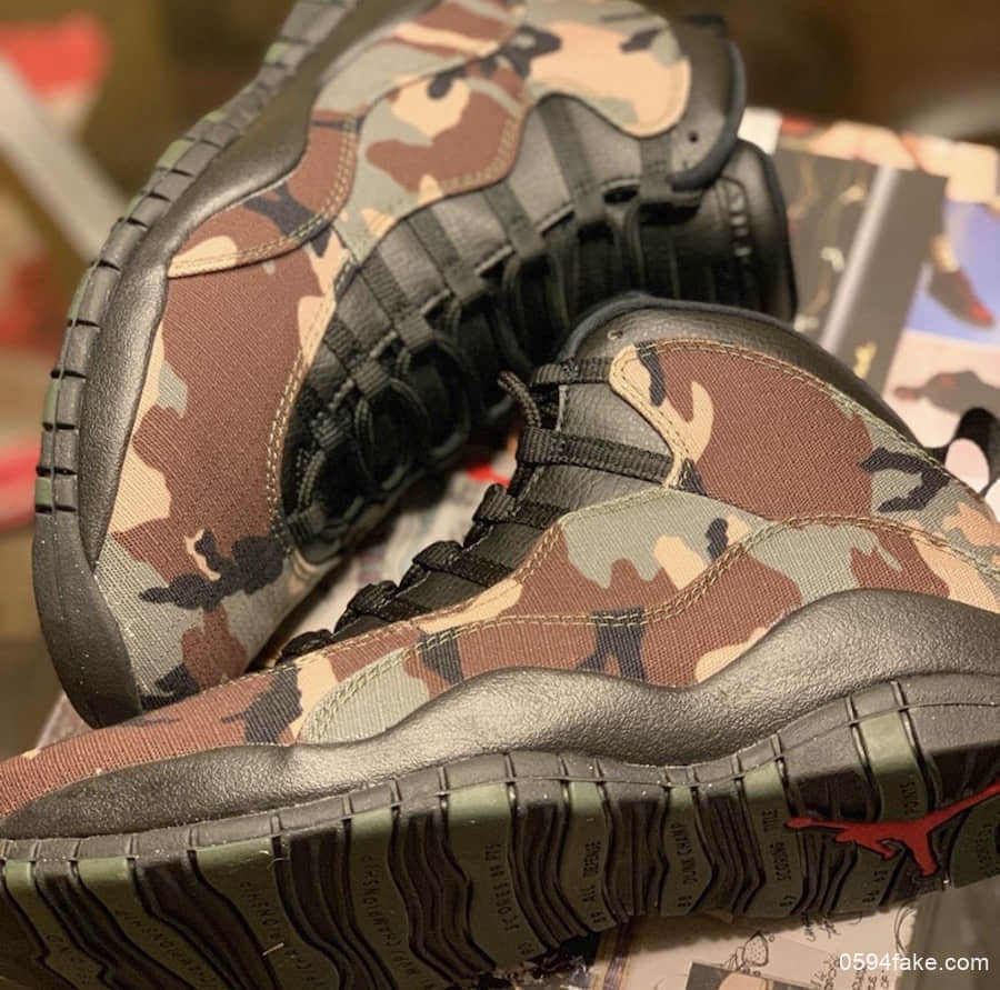 Air Jordan 10“Camo”更多细节图释出!真的绝了! 货号:310805-201