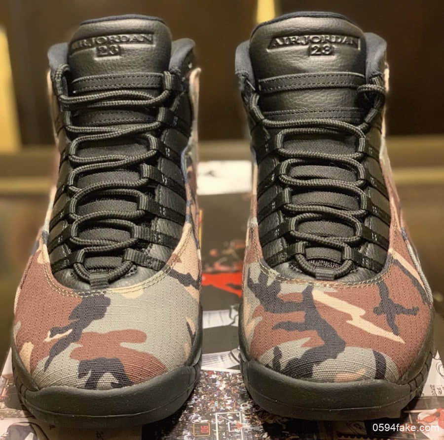 Air Jordan 10“Camo”更多细节图释出!真的绝了! 货号:310805-201