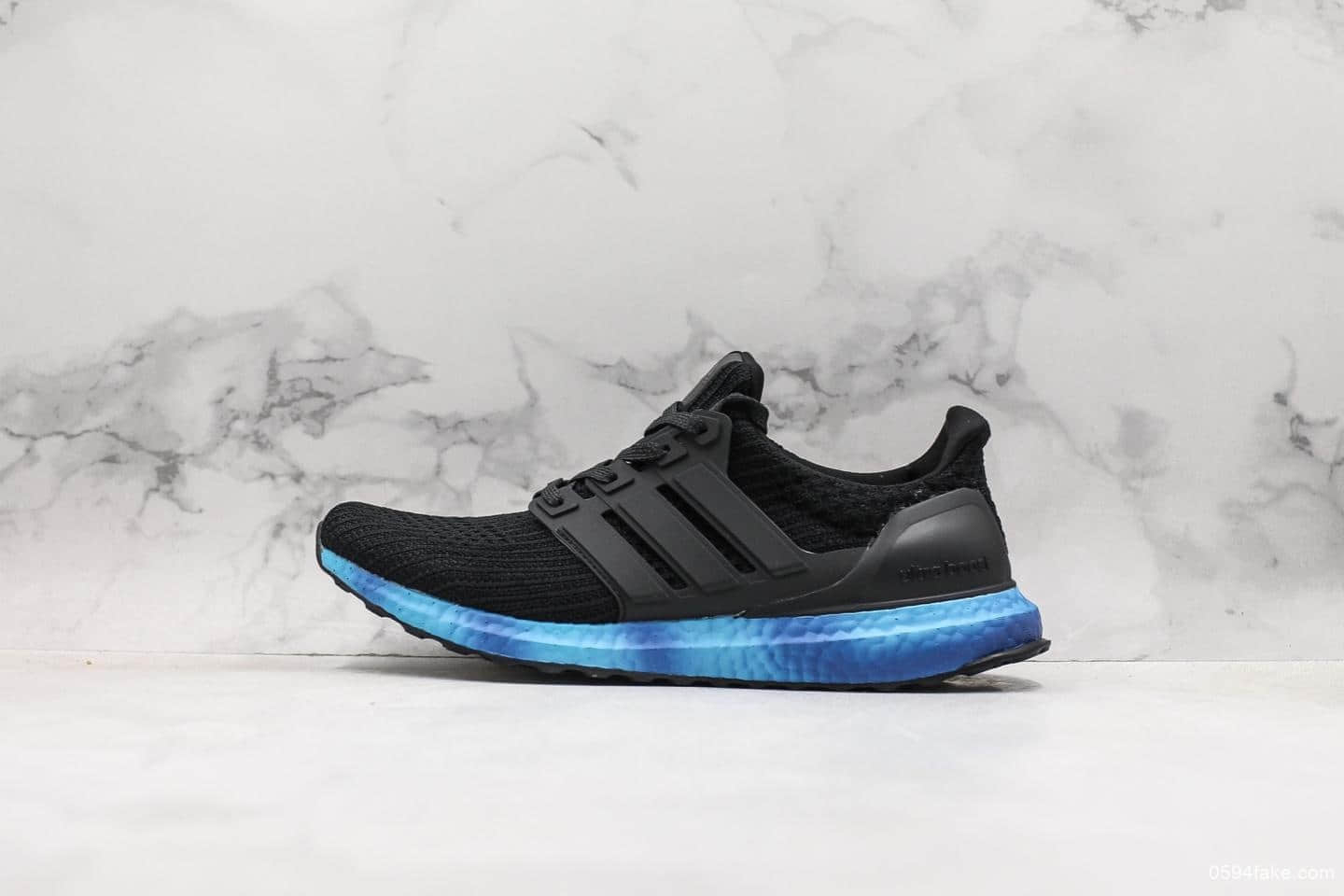 阿迪达斯Adidas Ultra Boost 4.0黑蓝扎染公司级版本全掌爆米花透气跑步鞋官方正确细节区别市面通货 货号:FV7281