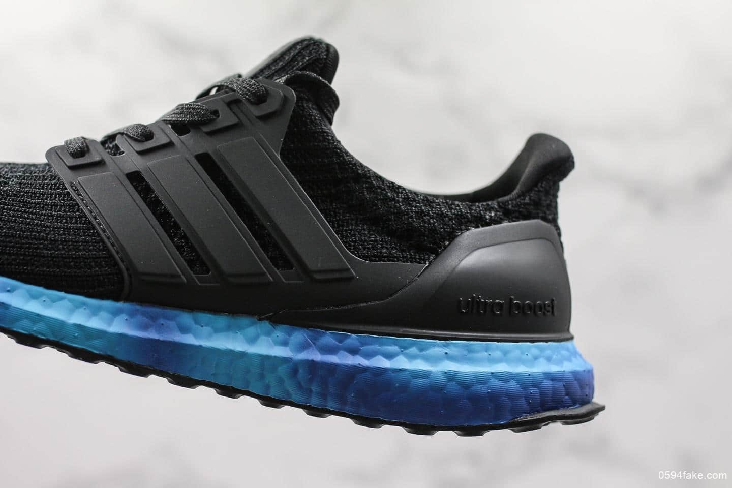 阿迪达斯Adidas Ultra Boost 4.0黑蓝扎染公司级版本全掌爆米花透气跑步鞋官方正确细节区别市面通货 货号:FV7281