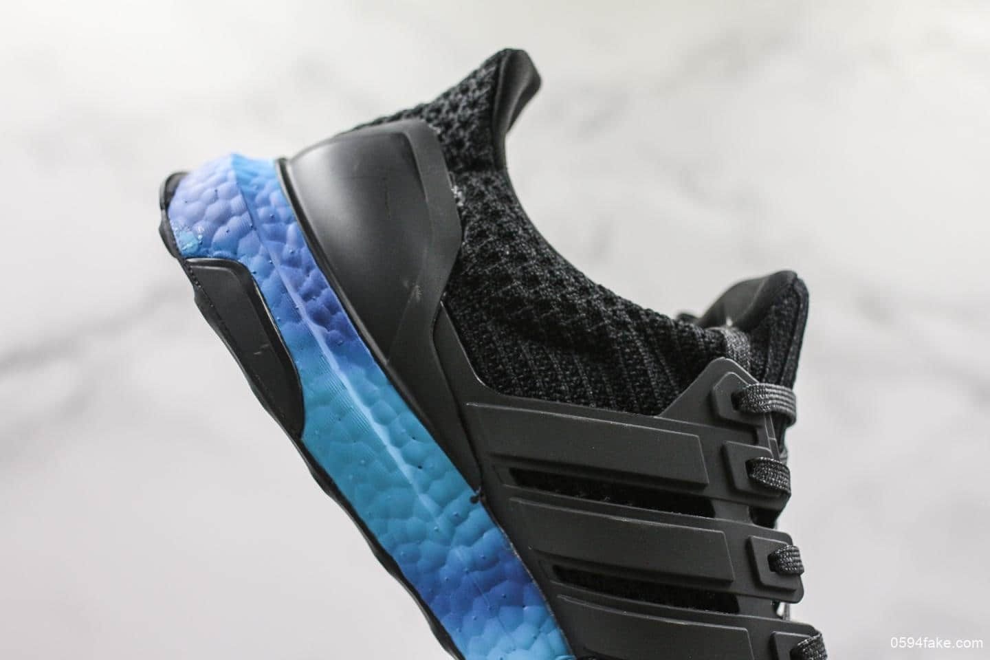 阿迪达斯Adidas Ultra Boost 4.0黑蓝扎染公司级版本全掌爆米花透气跑步鞋官方正确细节区别市面通货 货号:FV7281