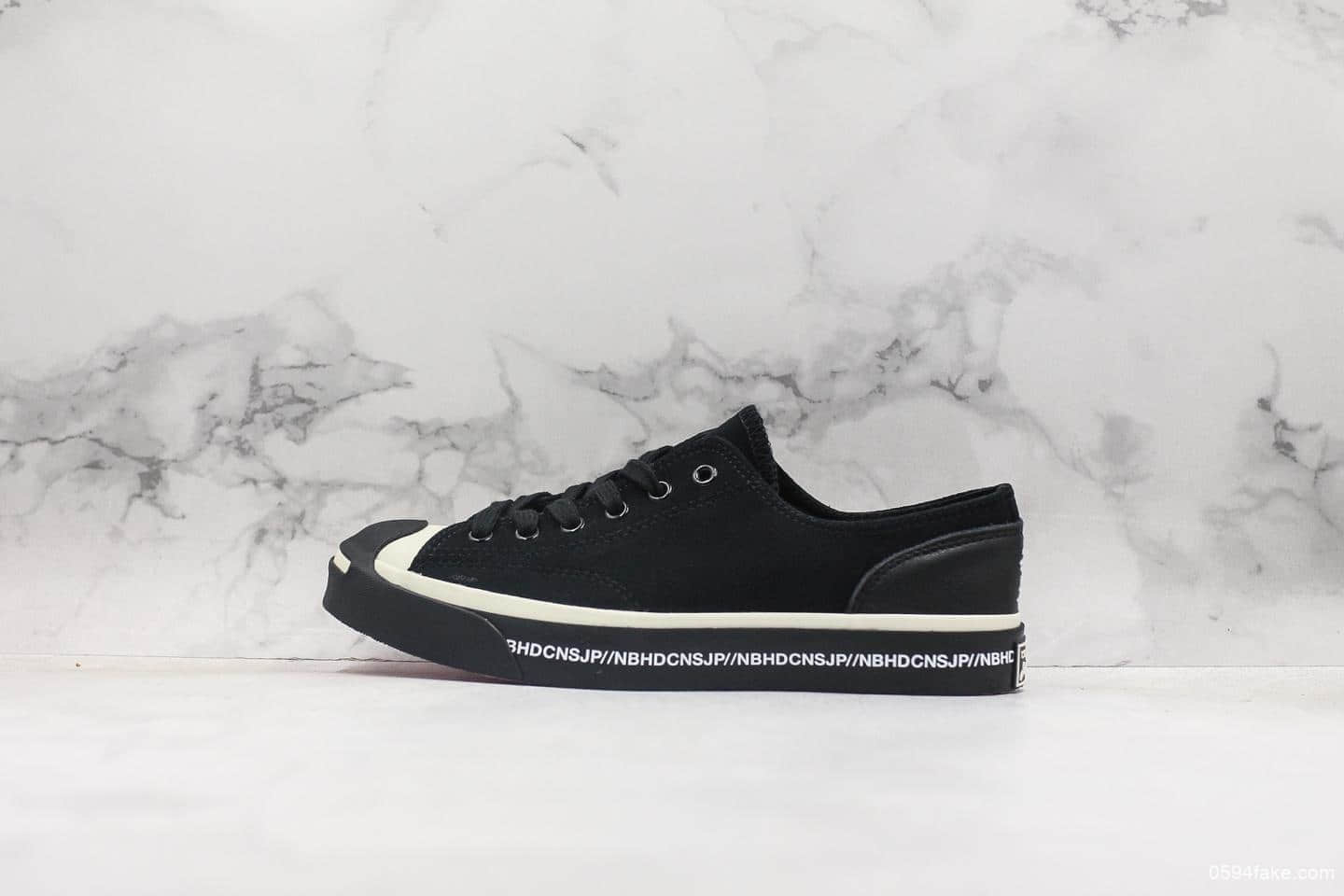 匡威NEIGHBORHOOD x Converse Jack Purcell“抵抗”公司级带半码 货号:165604C