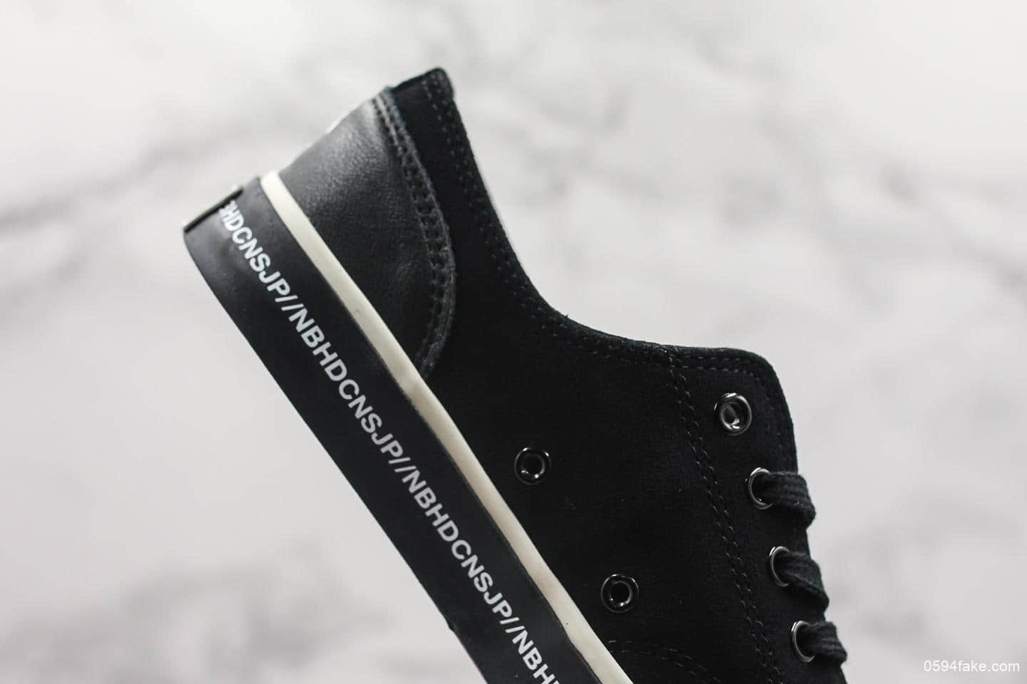 匡威NEIGHBORHOOD x Converse Jack Purcell“抵抗”公司级带半码 货号:165604C