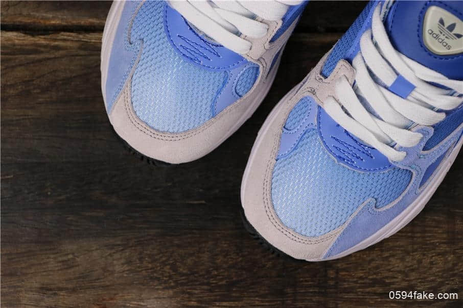 阿迪达斯Adidas Originals Falcon W杨颖杨幂女神同款三叶草渐变色Falcon经典休闲老爹鞋公司级版本 货号:EF5104