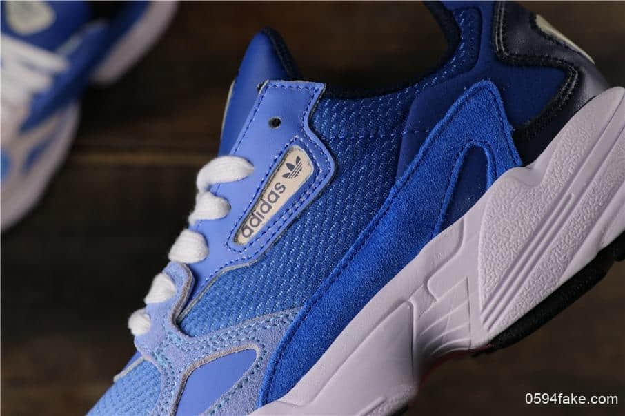 阿迪达斯Adidas Originals Falcon W杨颖杨幂女神同款三叶草渐变色Falcon经典休闲老爹鞋公司级版本 货号:EF5104