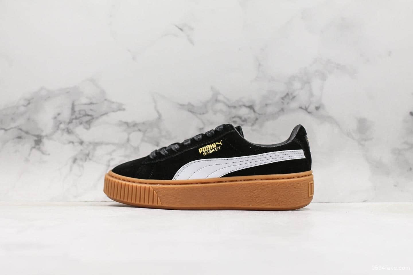 彪马Puma Suede Platform蕾哈娜二代黑棕公司级 杨幂同款 货号:363559-02