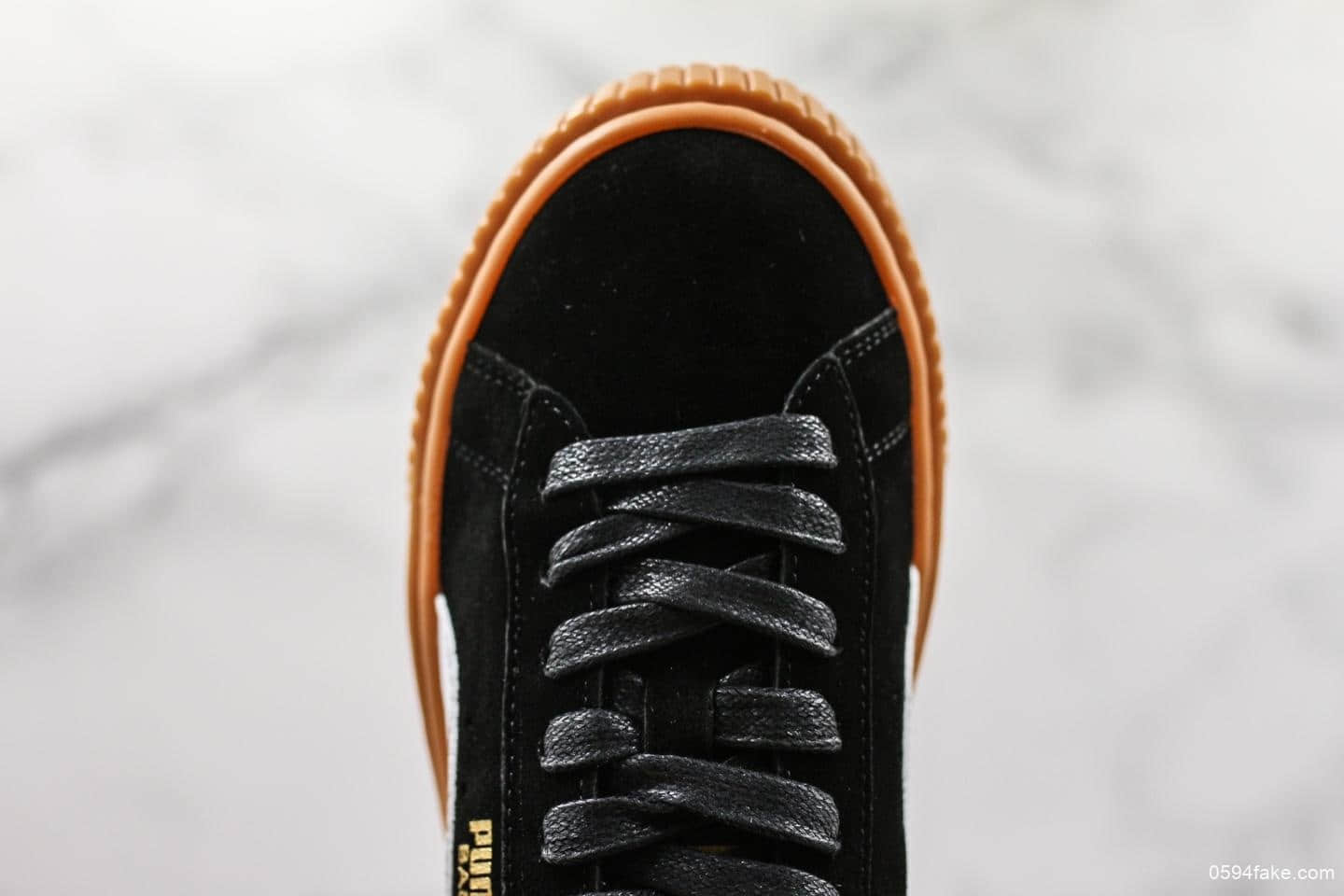 彪马Puma Suede Platform蕾哈娜二代黑棕公司级 杨幂同款 货号:363559-02