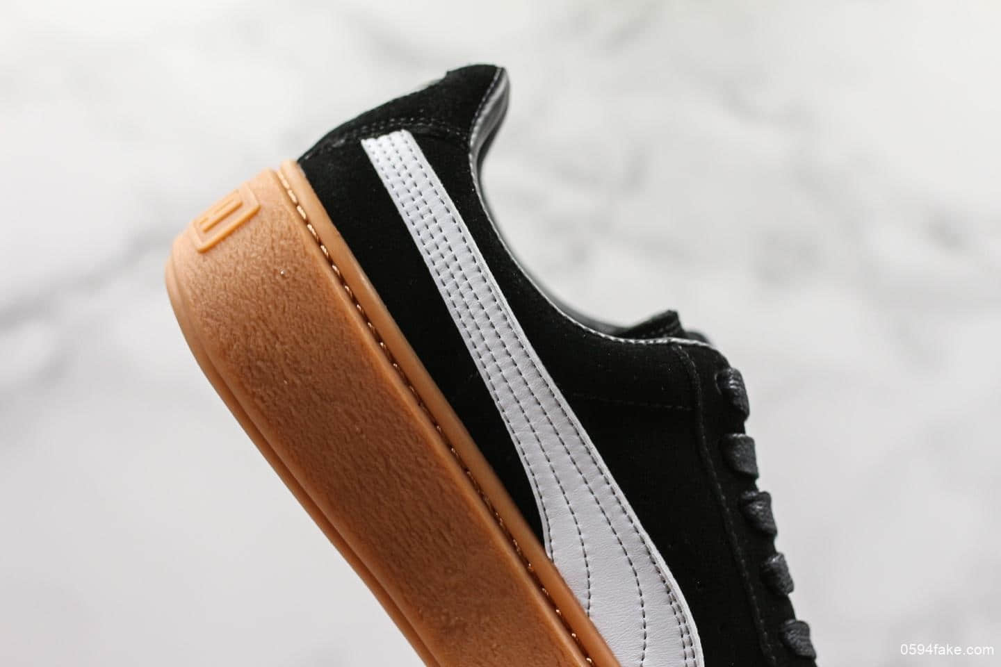 彪马Puma Suede Platform蕾哈娜二代黑棕公司级 杨幂同款 货号:363559-02