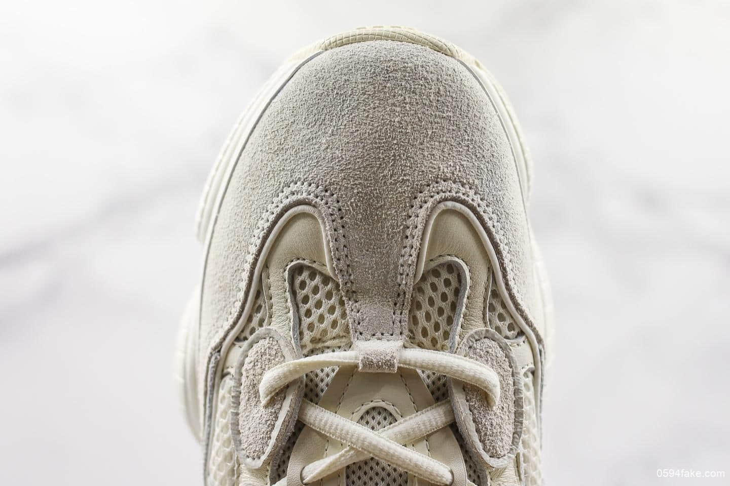阿迪达斯Adidas Yeezy 500 “Bone White”骨白OG纯原带半码 复古老爹鞋 进口皮料原厂阵线 货号:FV3573