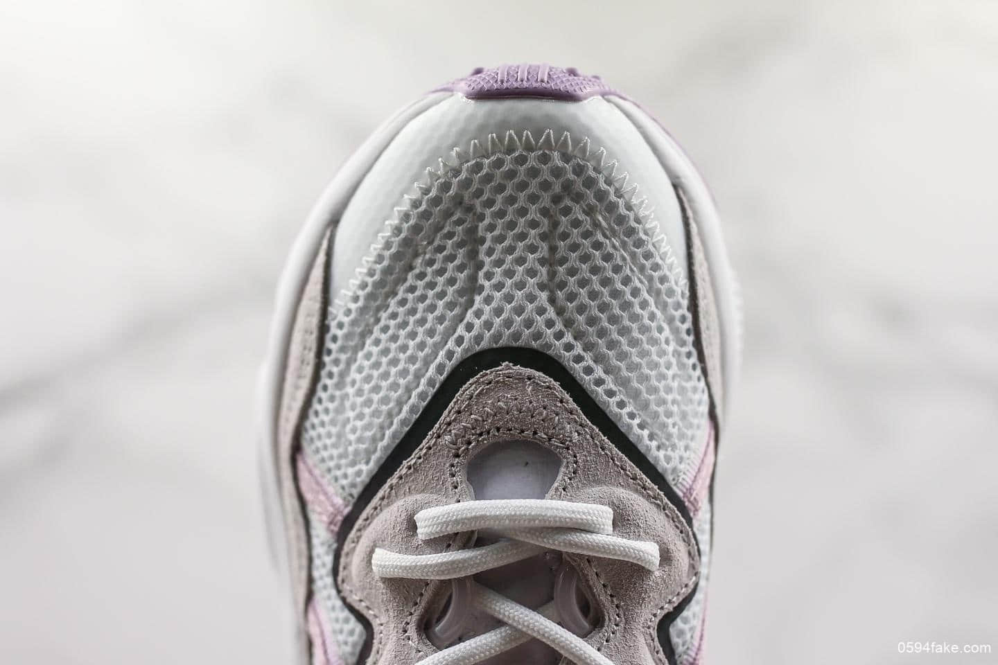 阿迪达斯Adidas Ozweego adiprene紫色真标带半码双层EVA高弹中底+耐磨橡胶外底 货号:EG9204