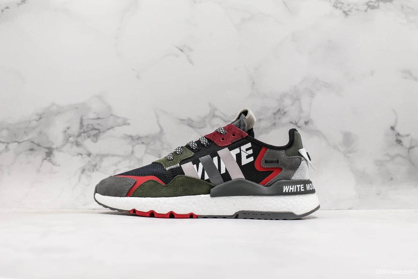 阿迪达斯Adidas Nite Jogger 2019 Boost纯原版本夜行者复古跑鞋原厂材料原厂大底原单巴斯夫真爆复古慢跑鞋 货号:EG1686