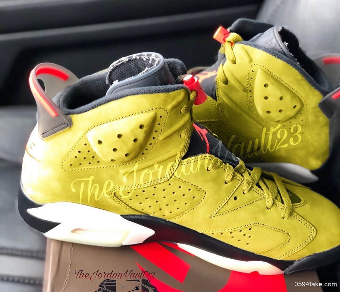 Travis Scott x Air Jordan 6再迎新配色!这次是浓郁芥末黄!