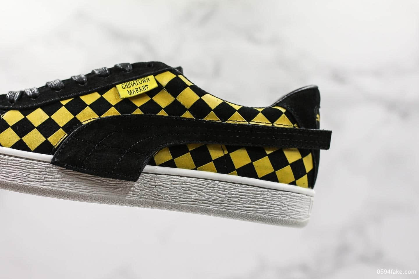 彪马PUMA SUEDE CHINATOWN MARKET窦靖童同款纯原版本彪马棋盘格魔术贴男女同款情侣休闲鞋滑板鞋