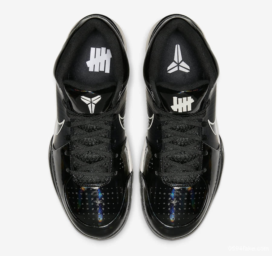 Undefeated x Nike Kobe 4黑白配色释出官图!将于9月13日发售! 货号:CQ3869-001