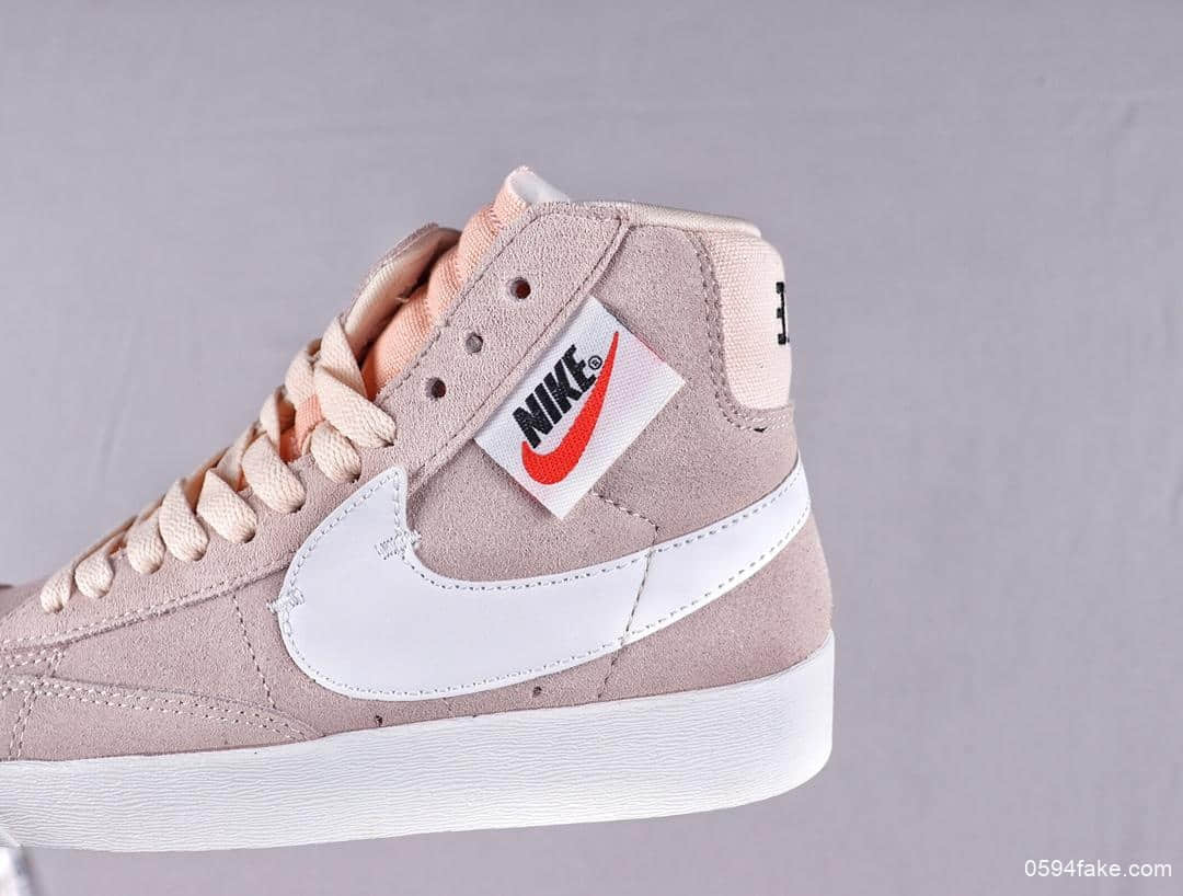耐克Nike Blazer Mid Rebel公司级真标版本解构主义开拓者女子高帮休闲板鞋开学季福利随鞋附赠精致Nike别针 货号：BQ4022-001