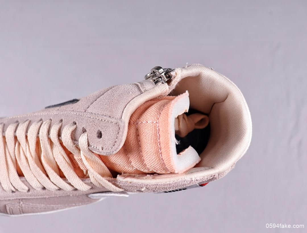 耐克Nike Blazer Mid Rebel公司级真标版本解构主义开拓者女子高帮休闲板鞋开学季福利随鞋附赠精致Nike别针 货号：BQ4022-001