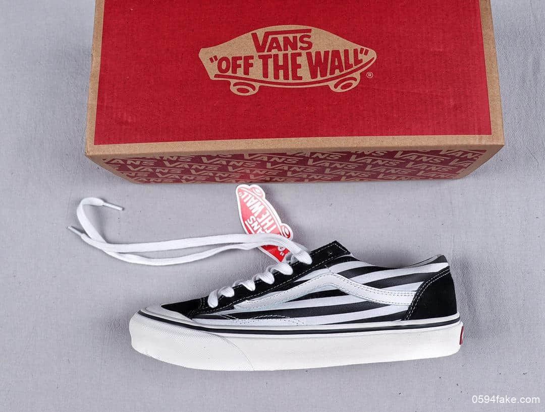 万斯Vans Style 36 Cecon SF包头斑马纹杀人鲸19年新版翻盖鞋盒安纳海姆工艺真标硫化版本 货号:VN0A3DZ3VTO