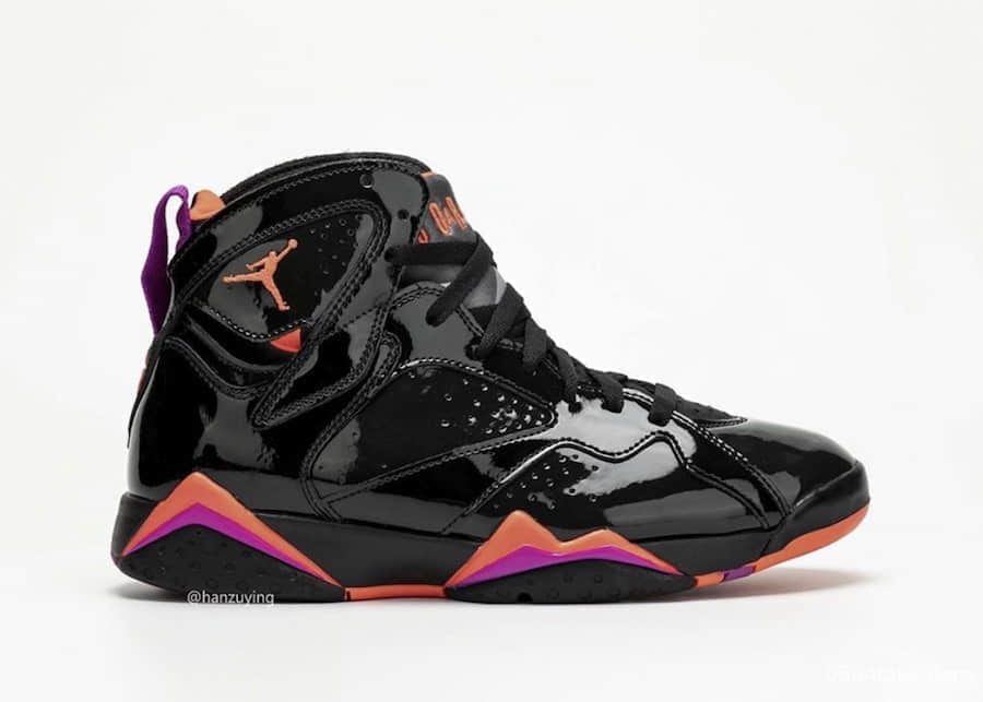 全漆皮鞋面酷到爆!Air Jordan 7 WMNS “Black Patent Leather”将于10月31日发售! 货号:313358-006