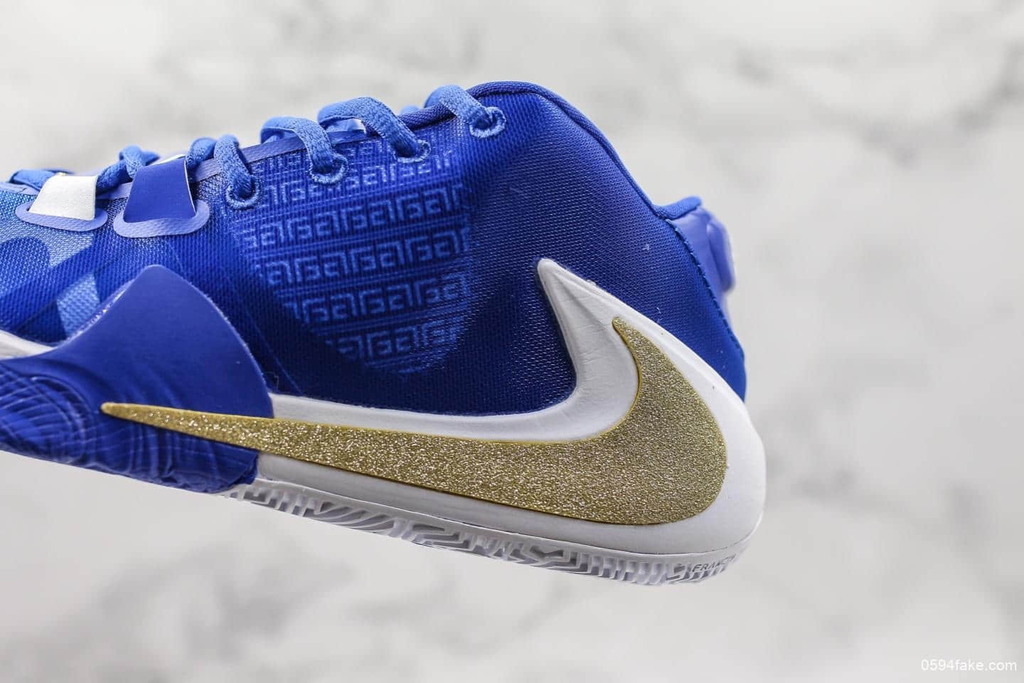 耐克Nike Zoom Freak 1一代字母哥签名蓝橙大倒钩纯原版本双气垫低帮休闲运动篮球鞋 货号:BQ5422-400