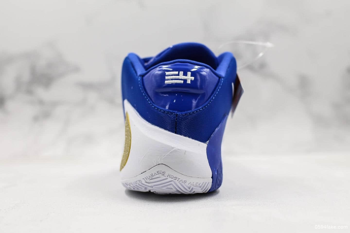 耐克Nike Zoom Freak 1一代字母哥签名蓝橙大倒钩纯原版本双气垫低帮休闲运动篮球鞋 货号:BQ5422-400