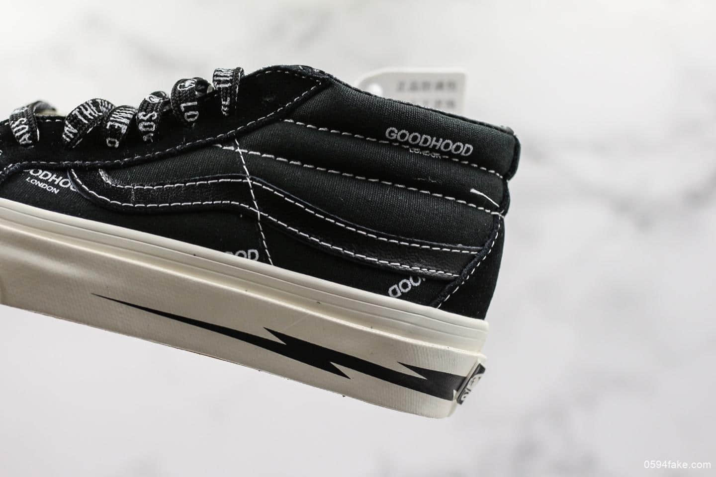 万斯Goodhood x Vans Vault Love in the Time of Chaos联名款真标硫化工艺原盒原标复古硫化板鞋 货号:VN000UDO7Q