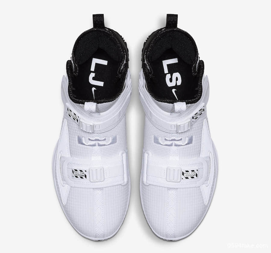 Nike LeBron Soldier 13新配色登场!还是黑白配却有些不一样! 货号:AR4228-100