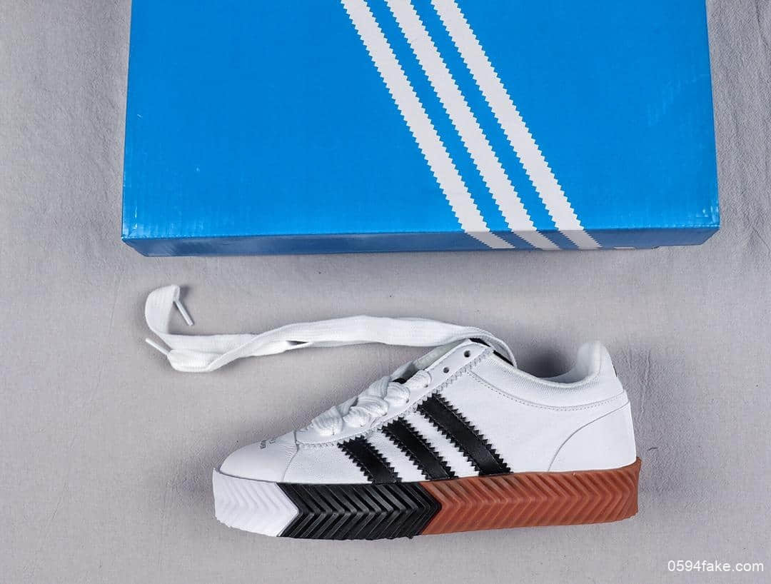 阿迪达斯adidas x AW Skate Super公司级版本休闲板鞋原盒原标高街系列区别市面通货版本 货号:F35295