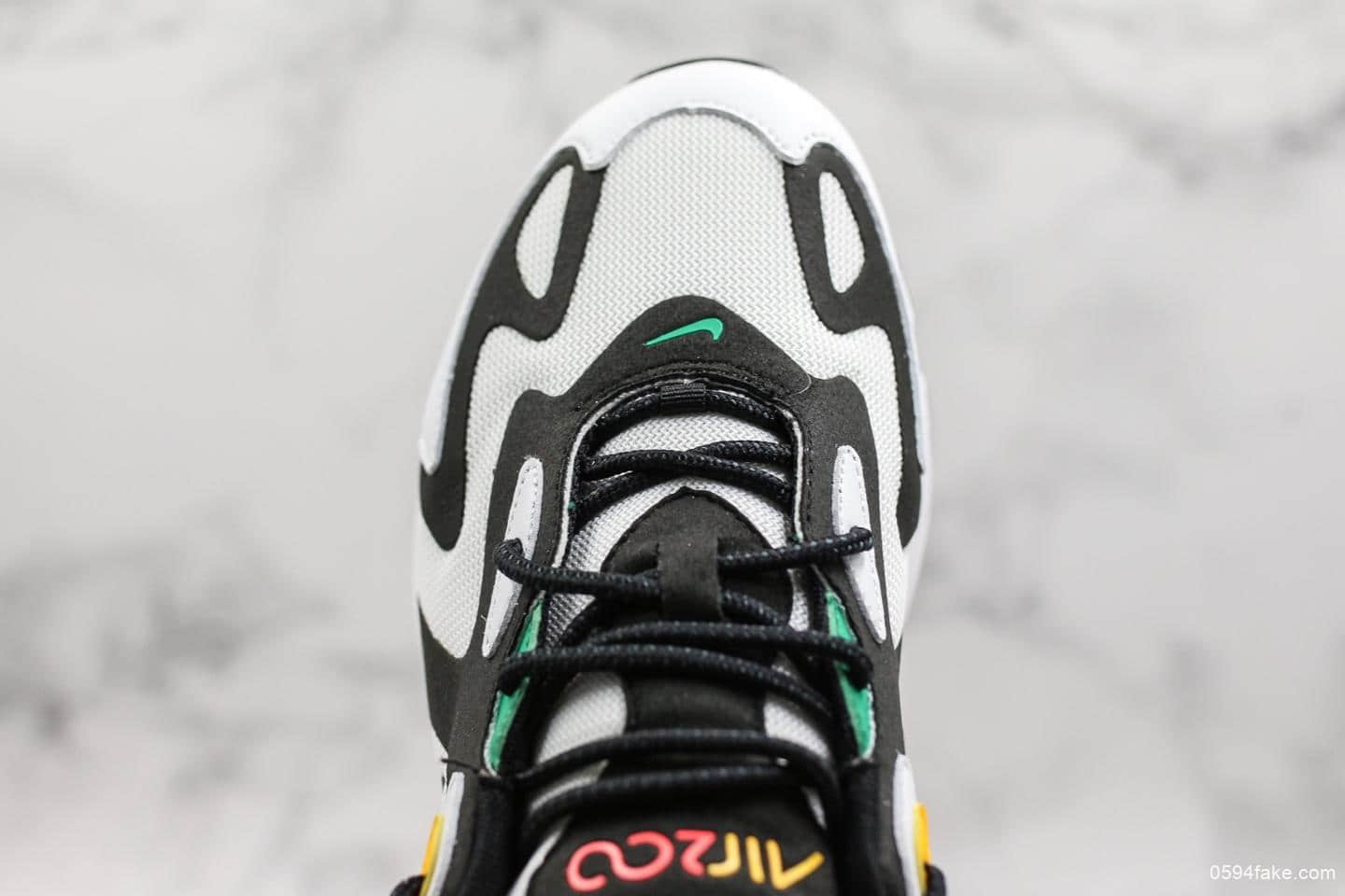 耐克Nike Air Max 200公司级版本半掌气垫复古休闲运动跑步鞋二维码鞋标区别市面通货版本 货号:AQ2568-101