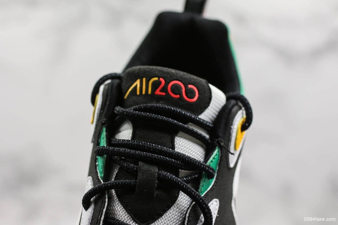 耐克Nike Air Max 200公司级版本半掌气垫复古休闲运动跑步鞋二维码鞋标区别市面通货版本 货号:AQ2568-101