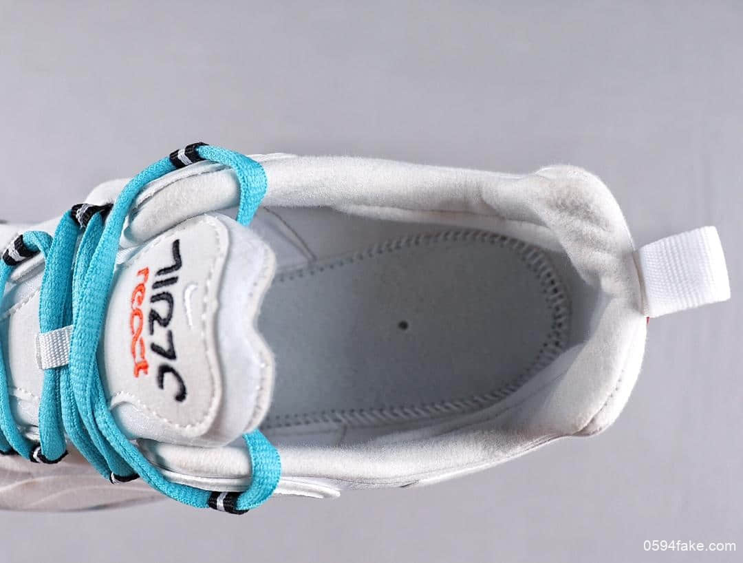耐克Nike Air Max 270 React Bauhaus撞色设计后置气垫运动鞋公司级版本区别市面通货版本 货号：AQ4971-003