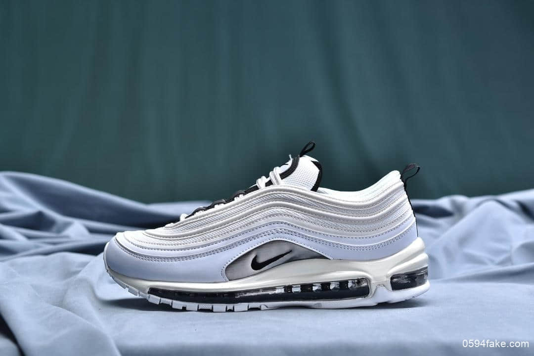 耐克Nike Air Max 97公司级版本子弹复古全掌气垫休闲运动鞋白熊猫 货号:921733-103