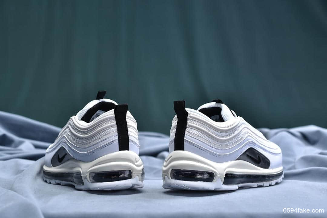 耐克Nike Air Max 97公司级版本子弹复古全掌气垫休闲运动鞋白熊猫 货号:921733-103