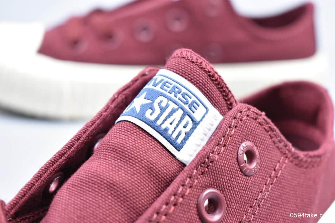 匡威Converse Big C FG Slip-On低帮饼干鞋系列豆沙色Ins爆款公司级版本包装齐全 货号:150155CPC