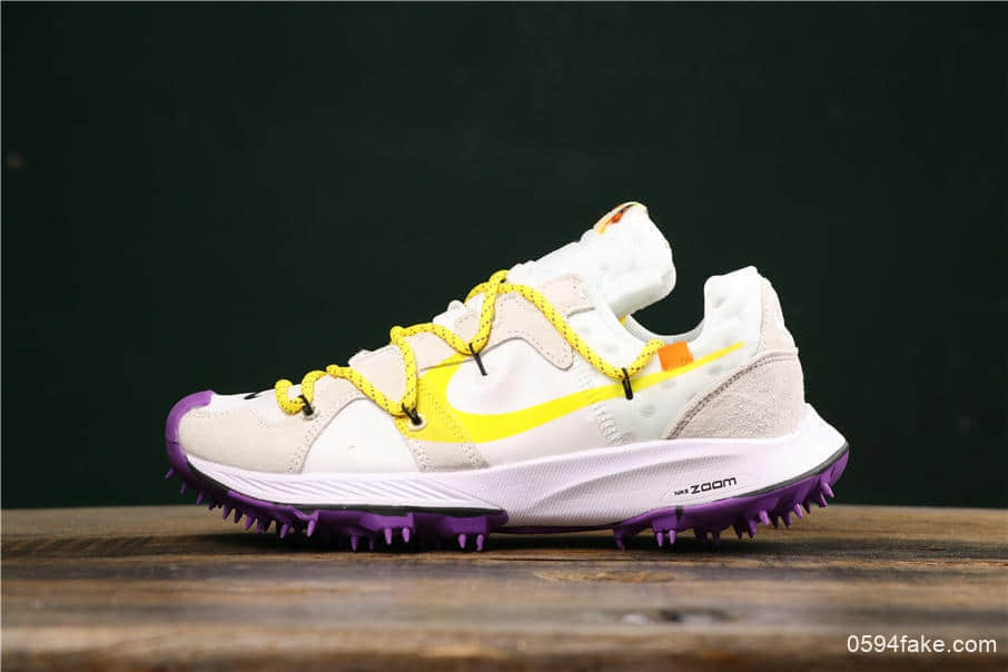 耐克Nike OFF-WHITE x Nike Air Zoom Terra Kiger 5联名OW登月真标高品质版本原盒原标市面所售最高版本 货号:CD8179-200