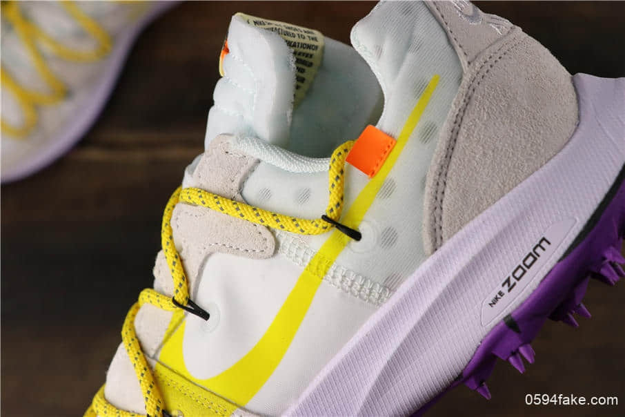 耐克Nike OFF-WHITE x Nike Air Zoom Terra Kiger 5联名OW登月真标高品质版本原盒原标市面所售最高版本 货号:CD8179-200