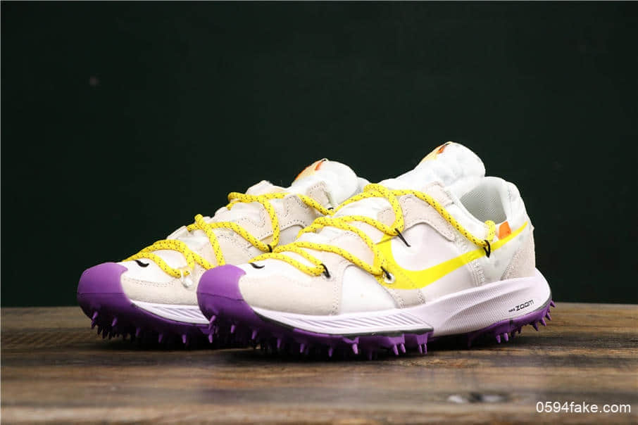 耐克Nike OFF-WHITE x Nike Air Zoom Terra Kiger 5联名OW登月真标高品质版本原盒原标市面所售最高版本 货号:CD8179-200