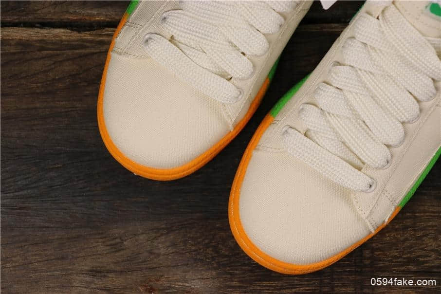 耐克Nike Blazer Bruin Low QS公司级版本彩虹果冻底低帮帆布休闲板鞋 货号:AA1057-103