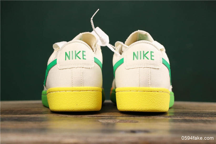 耐克Nike Blazer Bruin Low QS公司级版本彩虹果冻底低帮帆布休闲板鞋 货号:AA1057-103