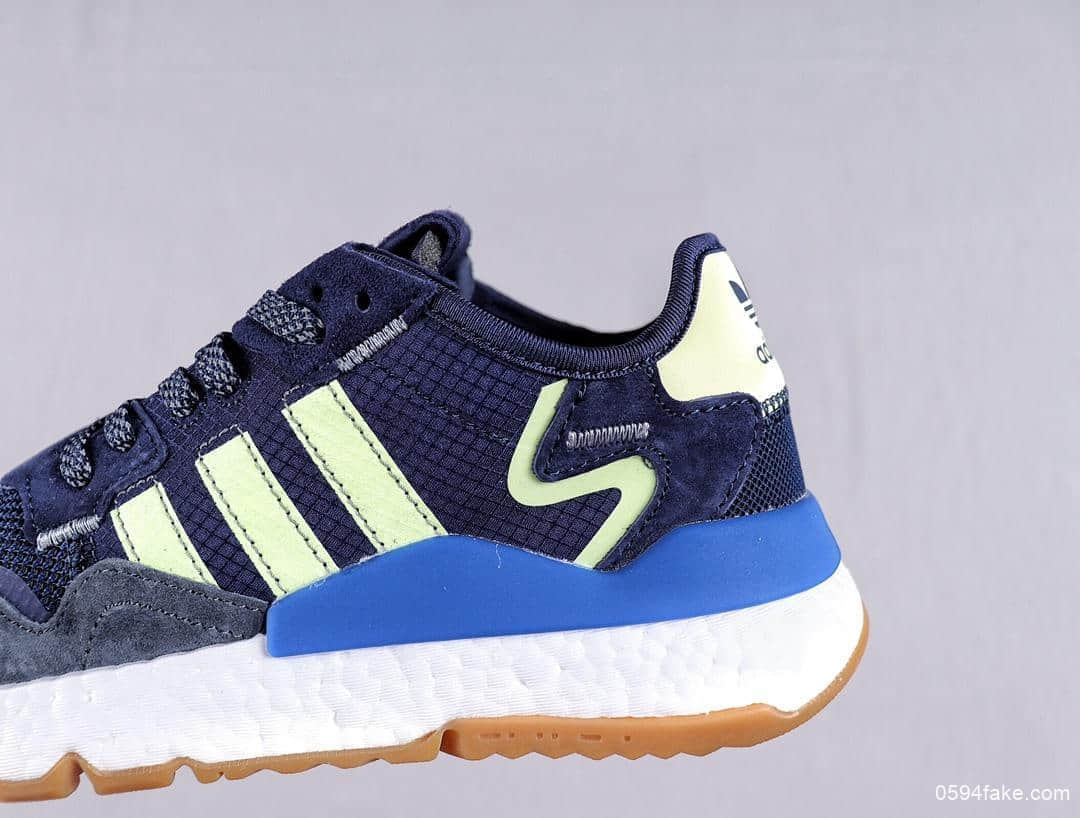 阿迪达斯Adidas Nite Jogger 2019 Boost公司级3M反光联名夜行者复古跑鞋原盒原标全掌Boost科技 货号:EG2956
