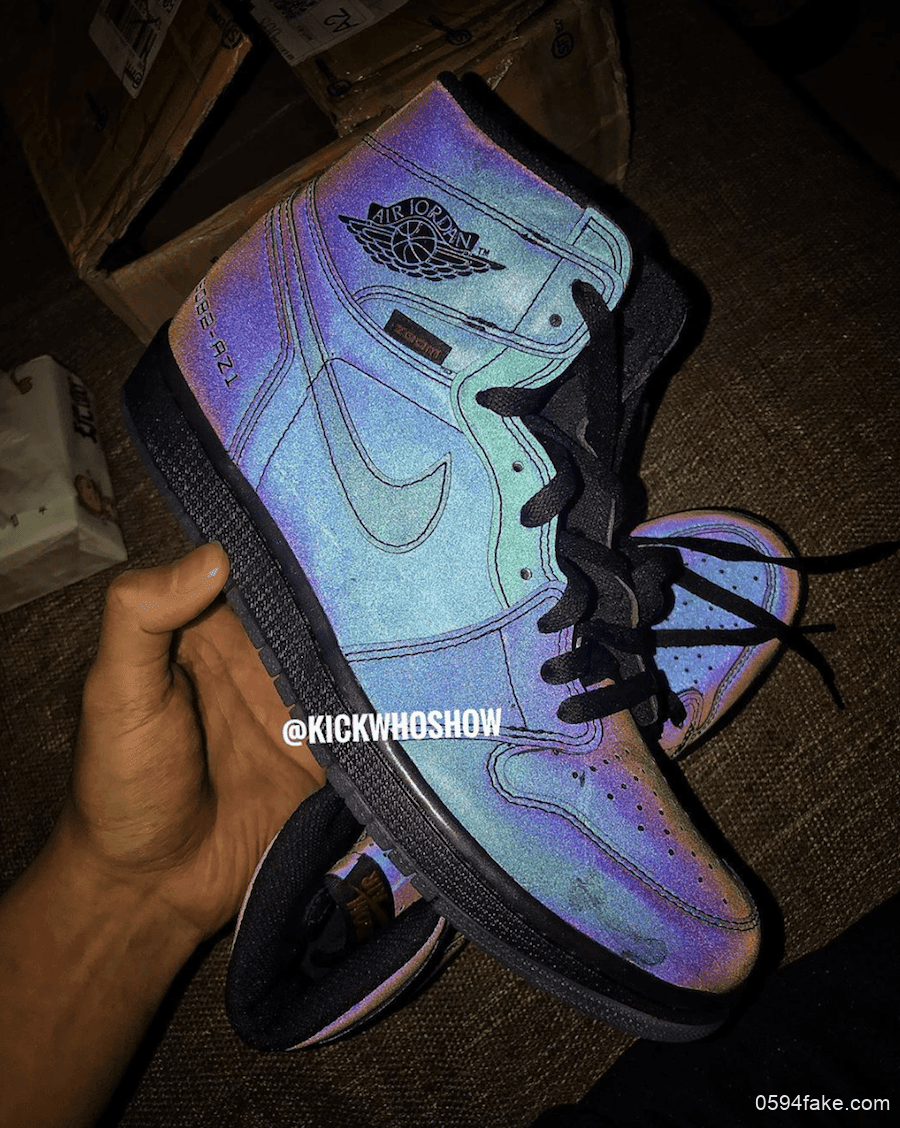 全身3M反光还搭载Nike Zoom Aie缓震科技!这双AJ1有点特别!