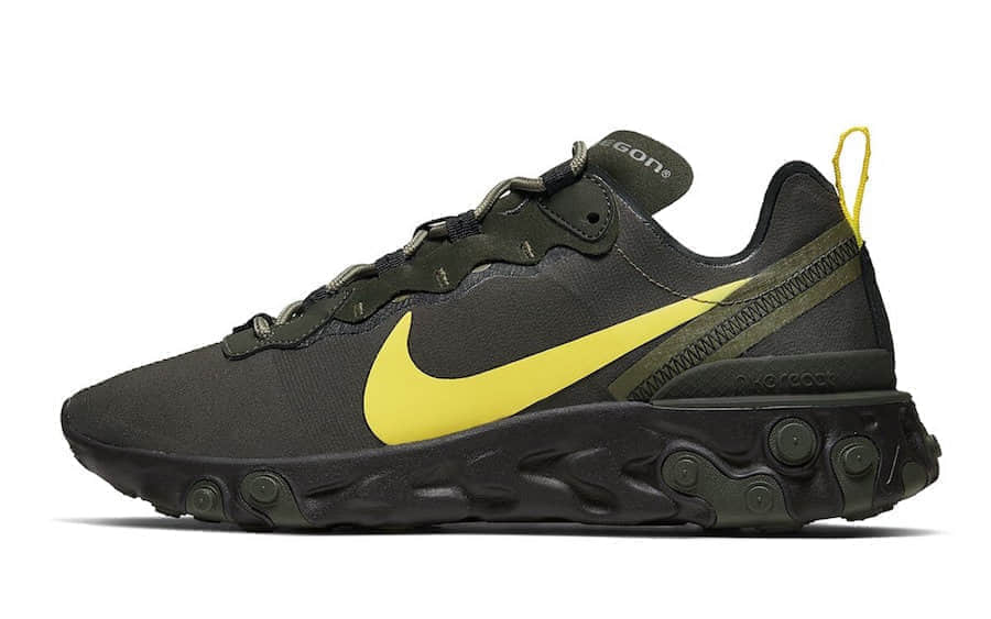 俄勒冈专属配色!Nike React Element 55“Oregon Ducks”这一股浓郁的军事风你能hold住吗?