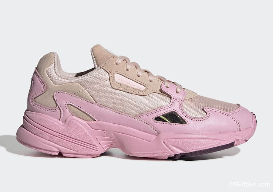 满满粉色调能否勾起你的少女心?adidas Falcon“Rose Pink”即将发售! 货号:EF1994