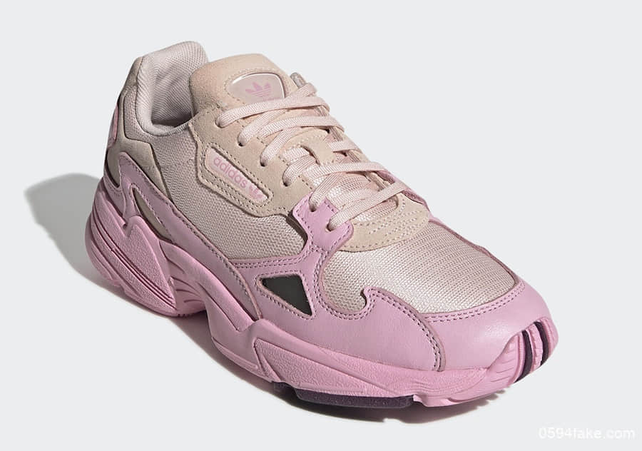 满满粉色调能否勾起你的少女心?adidas Falcon“Rose Pink”即将发售! 货号:EF1994