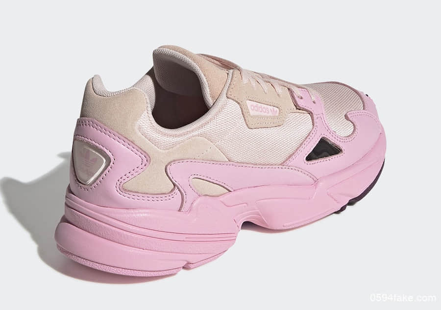 满满粉色调能否勾起你的少女心?adidas Falcon“Rose Pink”即将发售! 货号:EF1994